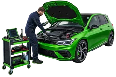 Vehicle inspection illustration