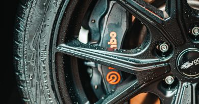 Close up of brakes