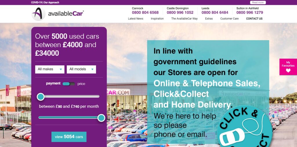 online used car websites