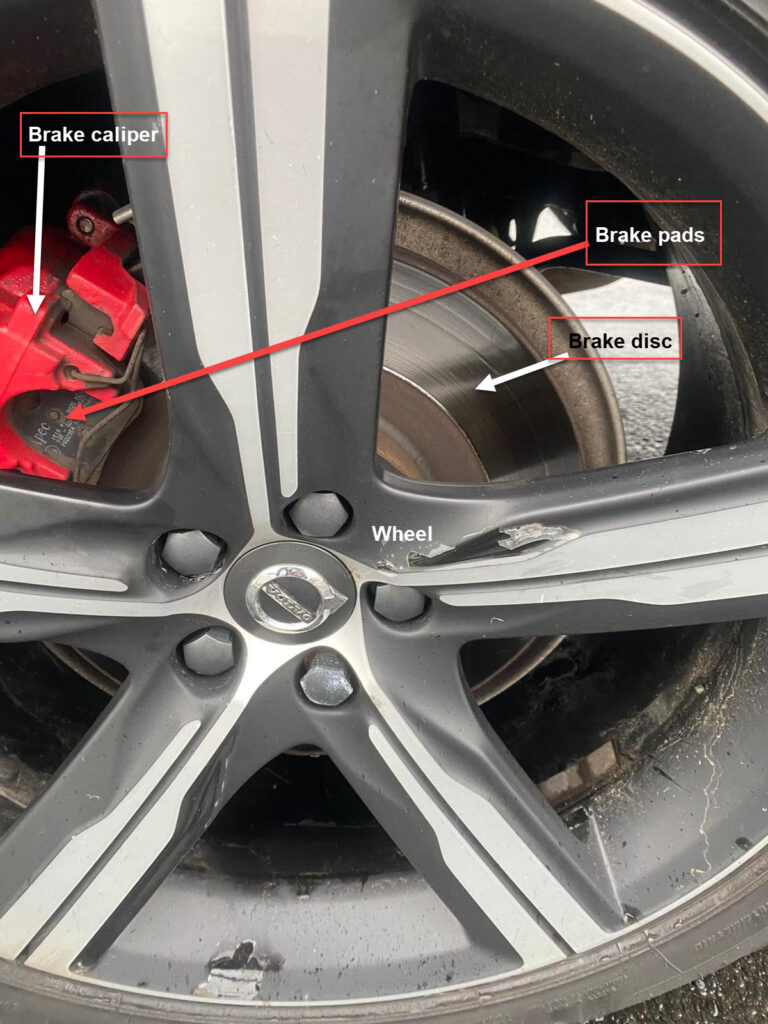 How to check the thickness of brake pads