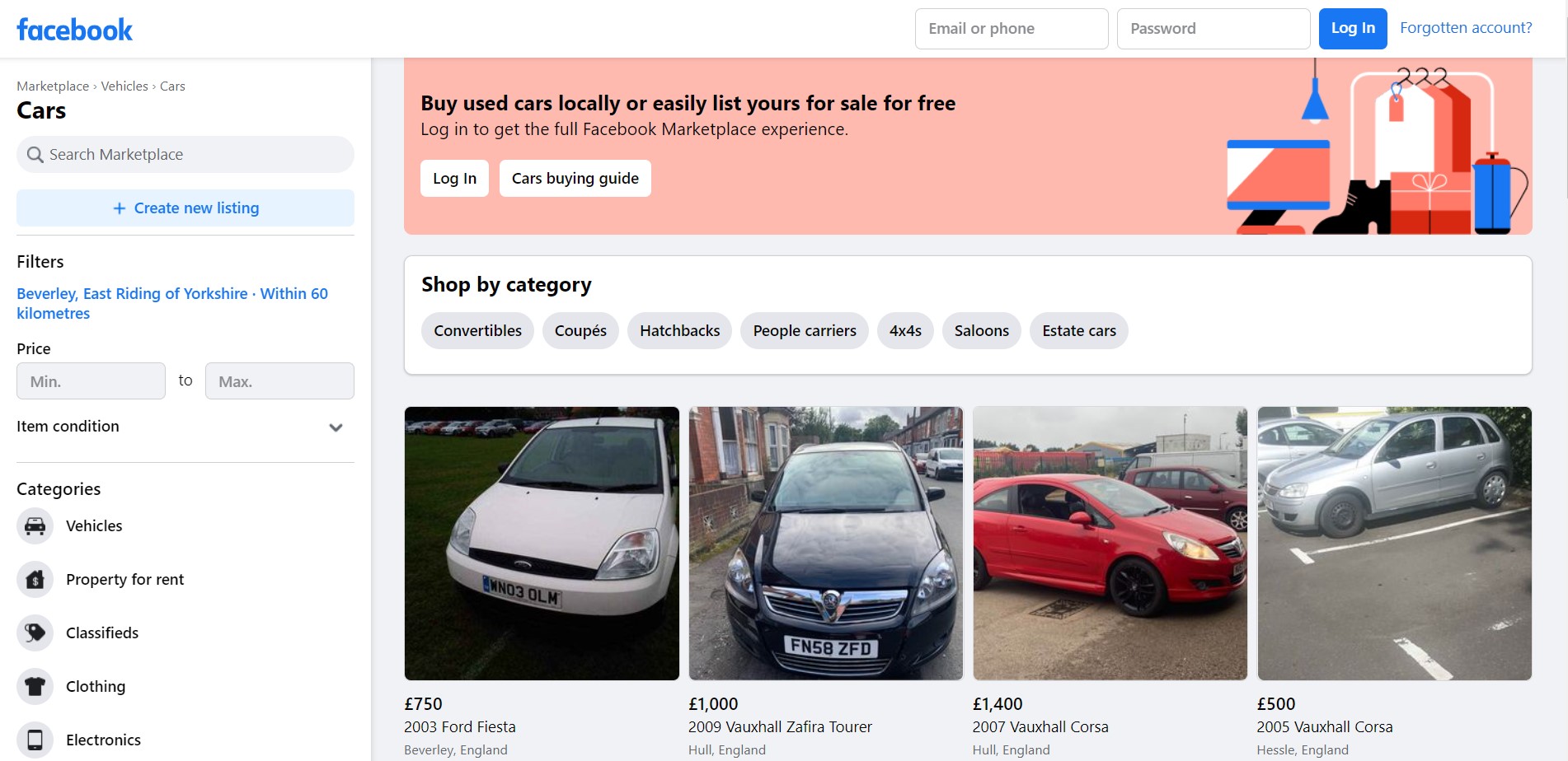 used car marketplace online