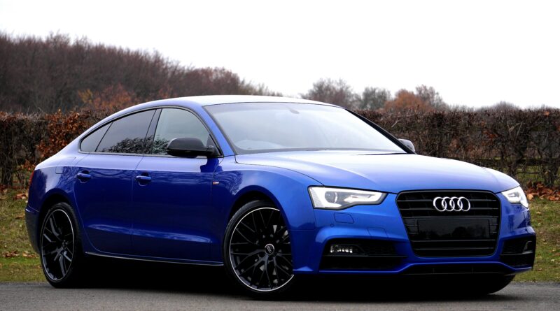 Blue audi - one of the best cars for tall people