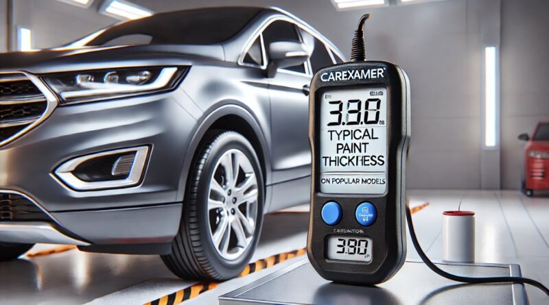 Typical Paint Thickness Readings for Popular Models