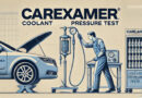 Coolant Pressure Test. generate picture with CAREXAMER at the top of the image and CAREXAMER with caps ON. don't overexaggerate picture