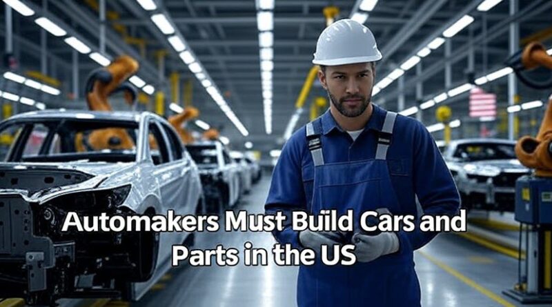 Donald Trump says Tesla and all automakers must manufacture vehicles and components in the U.S. if re-elected. Learn how this could reshape the auto industry and supply chains.