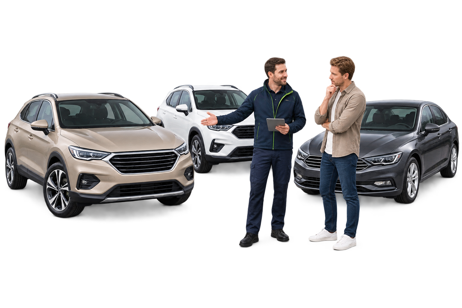 Car sourcing illustration